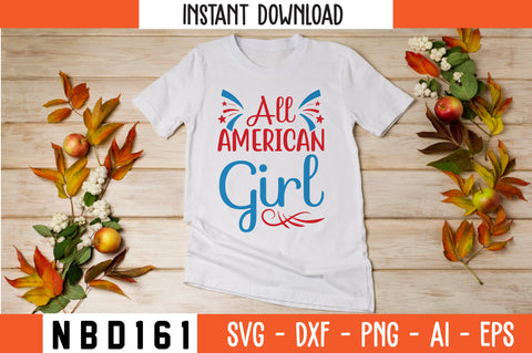 All American Girl Svg Design SVG Nbd161 