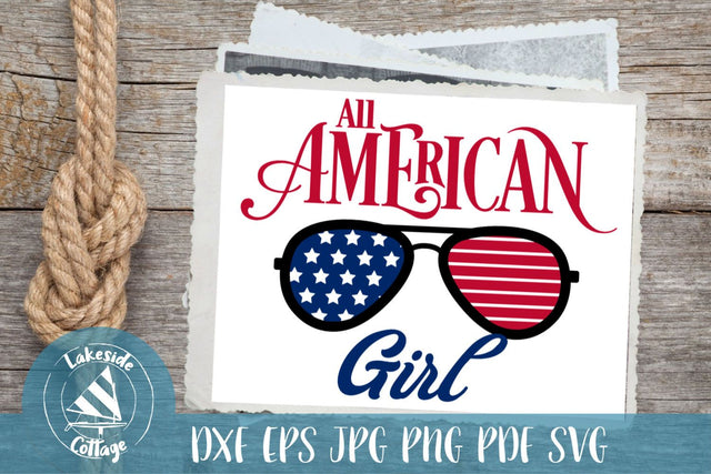 All American Girl SVG Lakeside Cottage Arts 