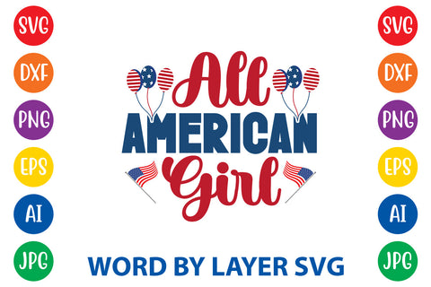 All American Girl SVG Rafiqul20606 
