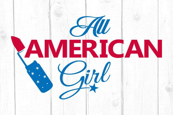 All American Girl Svg SVG cricutfilesmg 