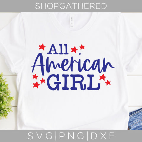 All American Girl SVG SVG ShopGathered 