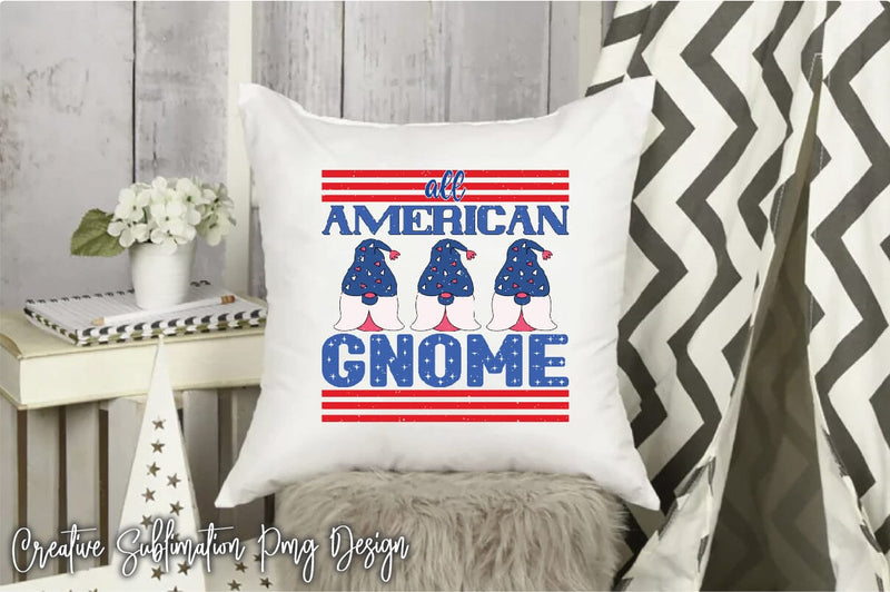 All American Gnome Sublimation Creativeart88 