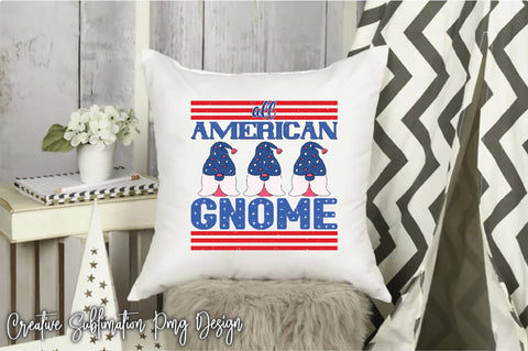 All American Gnome Sublimation Creativeart88 