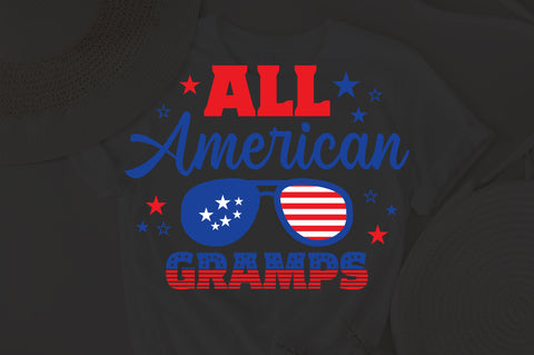 All American Gramps SVG, 4th of July SVG, Gramps SVG, July 4th svg, America svg, Sunglasses svg, Independence Day svg, png dxf SVG Fauz 