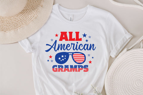 All American Gramps SVG, 4th of July SVG, Gramps SVG, July 4th svg, America svg, Sunglasses svg, Independence Day svg, png dxf SVG Fauz 