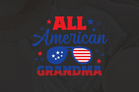 All American Grandma SVG, 4th of July SVG, Grandma SVG, July 4th svg, America svg, Sunglasses svg, Independence Day svg, png dxf SVG Fauz 