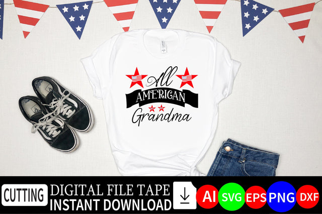 All American Grandma SVG CraftlabSvg29 