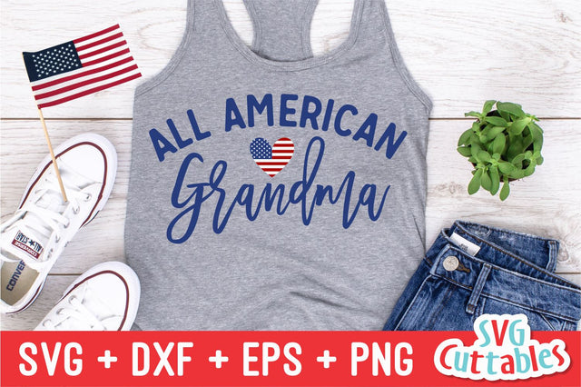 All American Grandma Svg Cuttables 