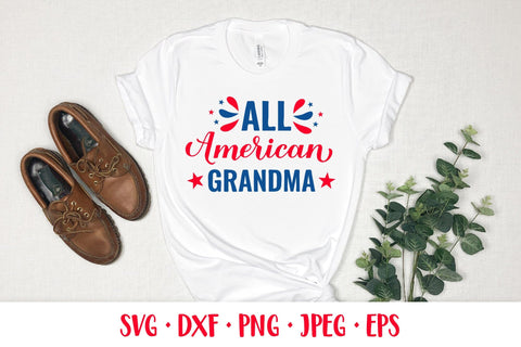 All American Grandma SVG. Funny Patriotic quote. 4th of July SVG LaBelezoka 