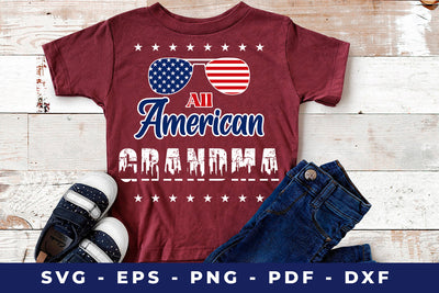 All American Grandma Svg SVG Sublimatiz Designs 