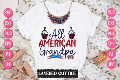 All American Grandpa SVG Cut File SVG Newmockups 