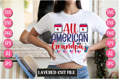All American Grandpa SVG Cut File SVG Newmockups 