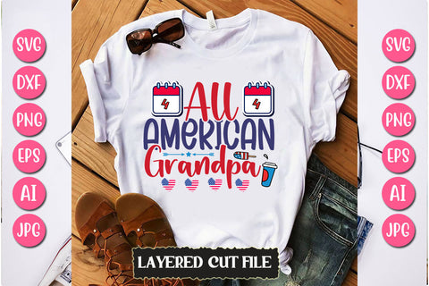 All American Grandpa SVG Cut File SVG Newmockups 