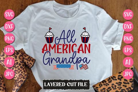 All American Grandpa SVG Cut File SVG Newmockups 