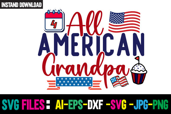 All American Grandpa SVG Cut File SVG Newmockups 