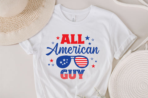 All American Guy SVG, 4th of July SVG, Guy SVG, July 4th svg, America svg, Sunglasses svg, Independence Day svg, png dxf SVG Fauz 