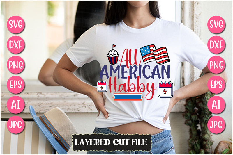 All American Habby SVG Cut File SVG Newmockups 
