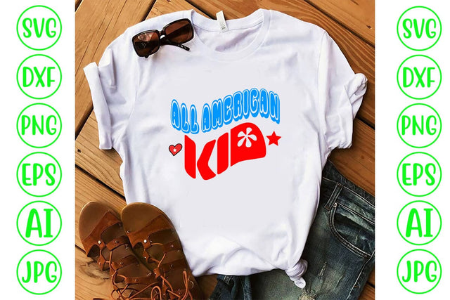 All American Kid Retro SVG SVG Syaman 