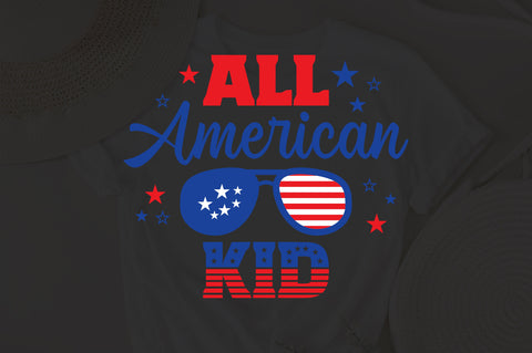 All American Kid SVG, 4th of July SVG, Kid SVG, July 4th svg, America svg, Sunglasses svg, Independence Day svg, png dxf SVG Fauz 