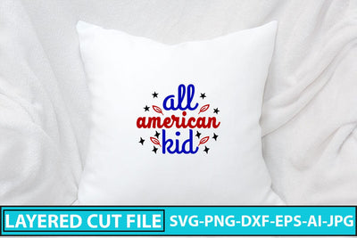 All American Kid SVG Cut File SVG Syaman 