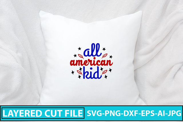 All American Kid SVG Cut File SVG Syaman 