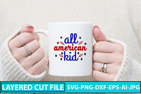 All American Kid SVG Cut File SVG Syaman 