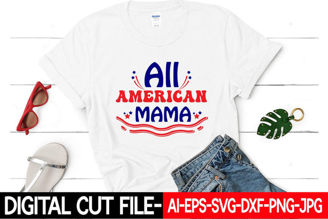 All American Mama SVG Blessedprint 