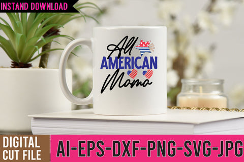 All American Mama SVG Cut File SVG BlackCatsMedia 