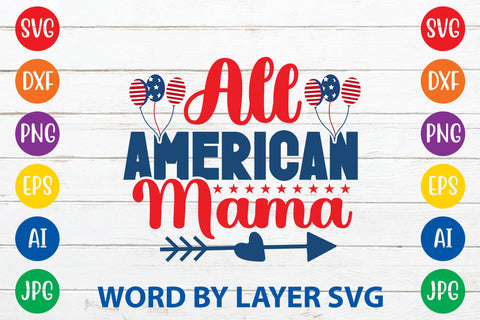 All American Mama SVG Rafiqul20606 