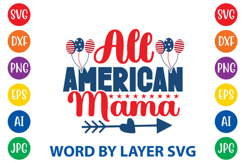 All American Mama SVG Rafiqul20606 