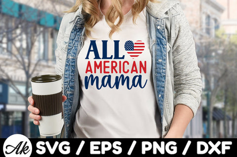 All American mama svg SVG akazaddesign 