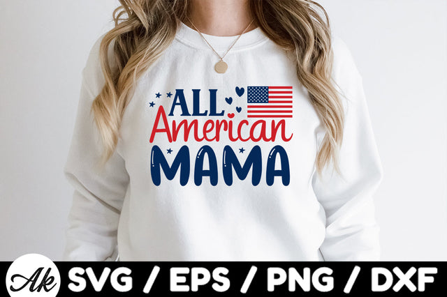 All American mama svg SVG akazaddesign 