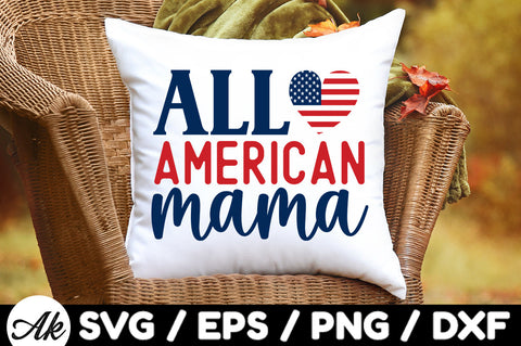 All American mama svg SVG akazaddesign 