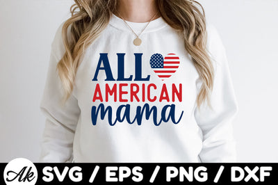 All American mama svg SVG akazaddesign 