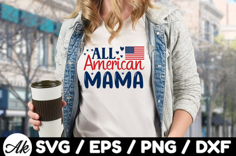 All American mama svg SVG akazaddesign 