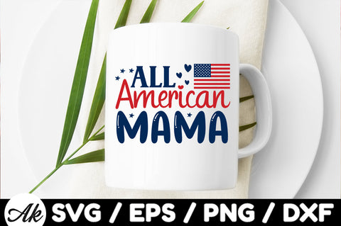 All American mama svg SVG akazaddesign 