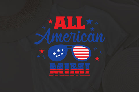 All American Mimi SVG, 4th of July SVG, Mimi SVG, July 4th svg, America svg, Sunglasses svg, Independence Day svg, png dxf SVG Fauz 