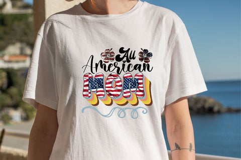 All American Mom Sublimation SVGArt 