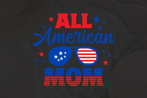 All American Mom SVG, 4th of July SVG, Mom SVG, July 4th svg, America svg, Sunglasses svg, Independence Day svg, png dxf SVG Fauz 