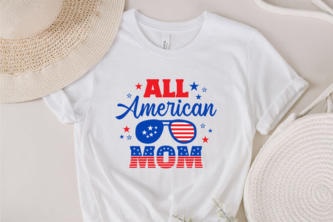 All American Mom SVG, 4th of July SVG, Mom SVG, July 4th svg, America svg, Sunglasses svg, Independence Day svg, png dxf SVG Fauz 