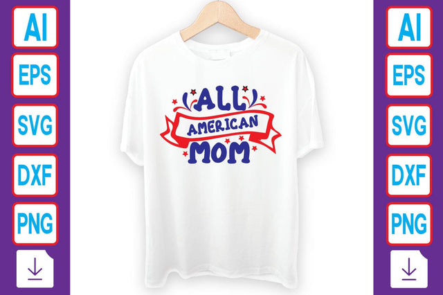 All American Mom SVG Craftlabsvg24 