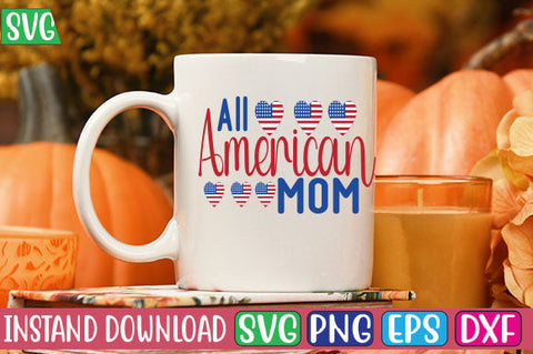All American Mom SVG Cut File SVG Studio Innate 