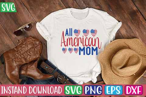 All American Mom SVG Cut File SVG Studio Innate 