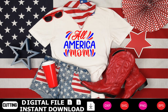 All American Mom SVG cut files SVG Shahin alam 