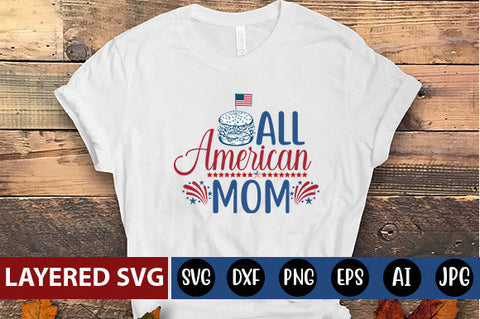 All American Mom SVG cute file SVG Blessedprint 