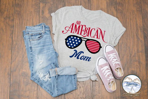 All American Mom SVG Lakeside Cottage Arts 
