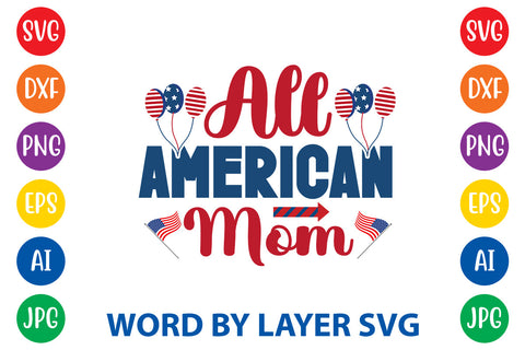 All American Mom SVG Rafiqul20606 