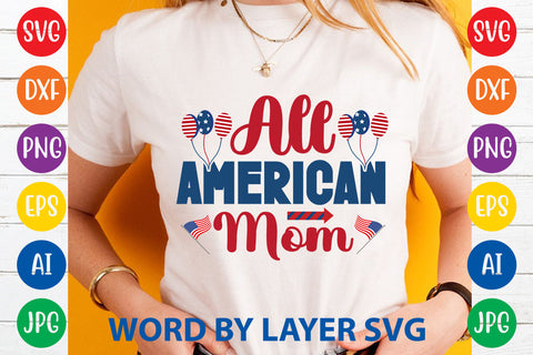 All American Mom SVG Rafiqul20606 