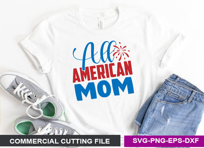 All American mom SVG SVG CraftingStudio 