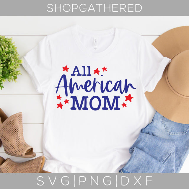 All American Mom SVG SVG ShopGathered 